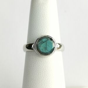 Labradorite Sterling Silver stacking ring size 6 🆕